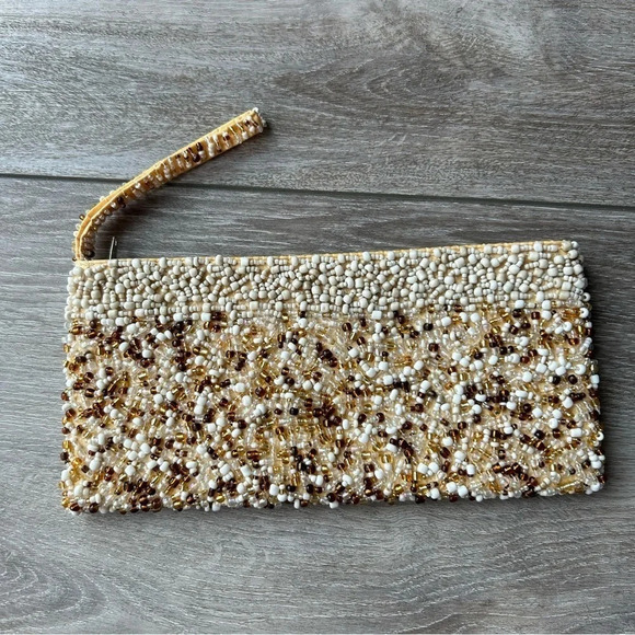 Suzie  Blue Beaded Evening Clutch - Picture 2 of 11